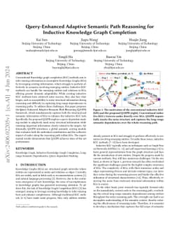 Query-Enhanced Adaptive Semantic Path Reasoning for Inductive Knowledge
  Graph Completion