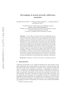 Decoupling of neural network calibration measures