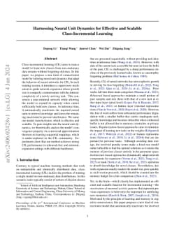 Harnessing Neural Unit Dynamics for Effective and Scalable
  Class-Incremental Learning