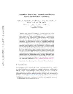 RoomTex: Texturing Compositional Indoor Scenes via Iterative Inpainting