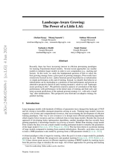 Landscape-Aware Growing: The Power of a Little LAG