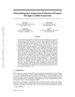Towards Efficient Mixture of Experts: A Holistic Study of Compression Techniques