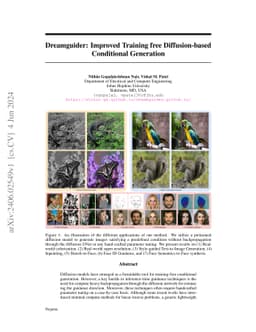 Dreamguider: Improved Training free Diffusion-based Conditional
  Generation