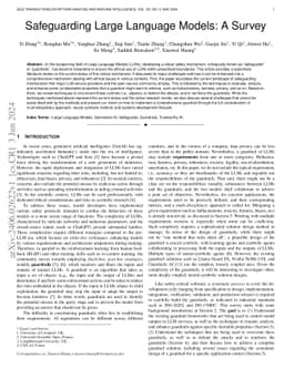Safeguarding Large Language Models: A Survey