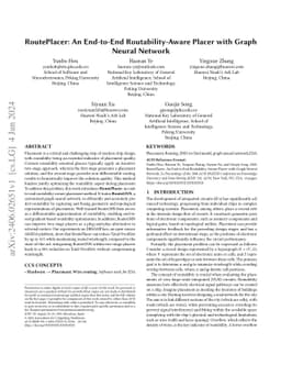 RoutePlacer: An End-to-End Routability-Aware Placer with Graph Neural
  Network