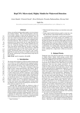 RepCNN: Micro-sized, Mighty Models for Wakeword Detection