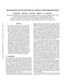 Maintaining Diversity Provably Helps in Evolutionary Multimodal
  Optimization