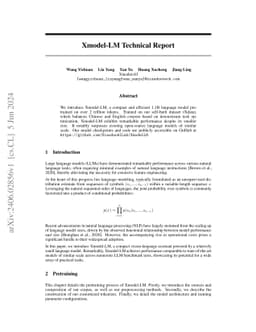 Xmodel-LM Technical Report