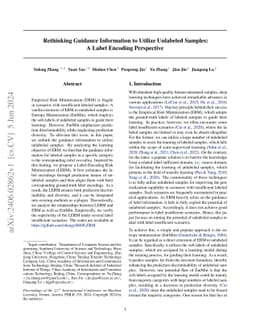 Rethinking Guidance Information to Utilize Unlabeled Samples:A Label
  Encoding Perspective