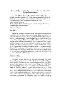 Dynamically Expanding Capacity of Autonomous Driving with Near-Miss
  Focused Training Framework