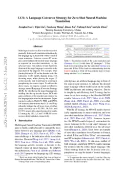 LCS: A Language Converter Strategy for Zero-Shot Neural Machine
  Translation