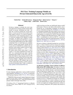 PrE-Text: Training Language Models on Private Federated Data in the Age
  of LLMs