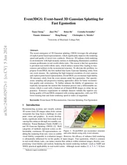Event3DGS: Event-Based 3D Gaussian Splatting for High-Speed Robot
  Egomotion