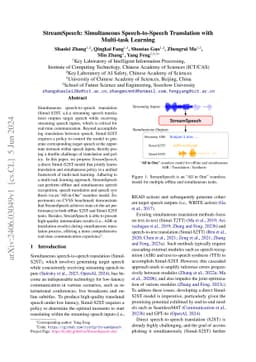 StreamSpeech: Simultaneous Speech-to-Speech Translation with Multi-task
  Learning