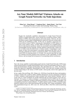 Are Your Models Still Fair? Fairness Attacks on Graph Neural Networks
  via Node Injections