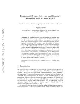 Enhancing 3D Lane Detection and Topology Reasoning with 2D Lane Priors