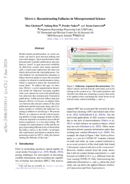 Missci: Reconstructing Fallacies in Misrepresented Science