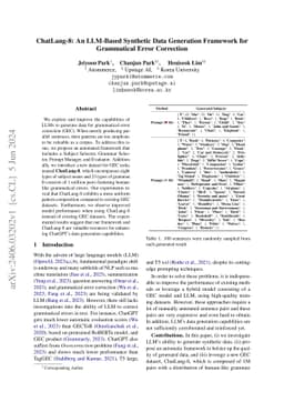 ChatLang-8: An LLM-Based Synthetic Data Generation Framework for
  Grammatical Error Correction