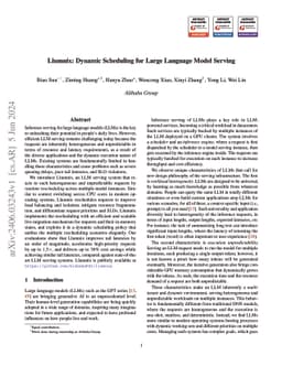 Llumnix: Dynamic Scheduling for Large Language Model Serving