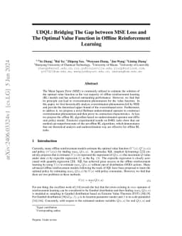 UDQL: Bridging The Gap between MSE Loss and The Optimal Value Function
  in Offline Reinforcement Learning