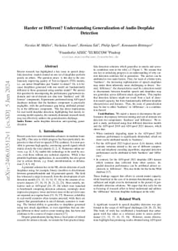Harder or Different? Understanding Generalization of Audio Deepfake
  Detection