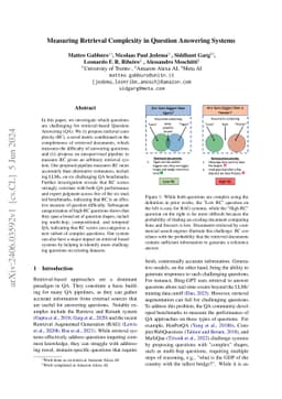 Measuring Retrieval Complexity in Question Answering Systems