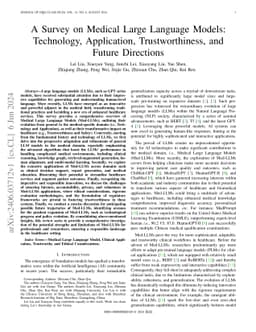 A Survey on Medical Large Language Models: Technology, Application,
  Trustworthiness, and Future Directions