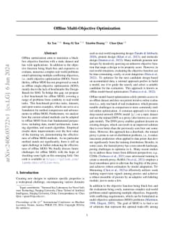 Offline Multi-Objective Optimization
