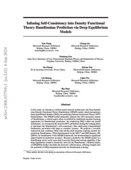 Infusing Self-Consistency into Density Functional Theory Hamiltonian
  Prediction via Deep Equilibrium Models