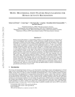 MuJo: Multimodal Joint Feature Space Learning for Human Activity Recognition