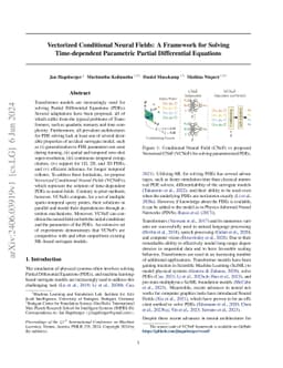 Vectorized Conditional Neural Fields: A Framework for Solving
  Time-dependent Parametric Partial Differential Equations