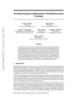 Breeding Programs Optimization with Reinforcement Learning