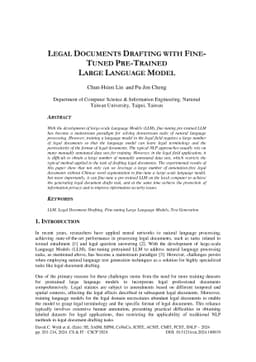 Legal Documents Drafting with Fine-Tuned Pre-Trained Large Language
  Model