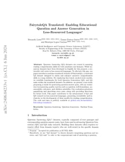 FairytaleQA Translated: Enabling Educational Question and Answer
  Generation in Less-Resourced Languages