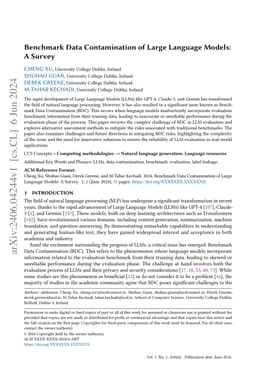 Benchmark Data Contamination of Large Language Models: A Survey