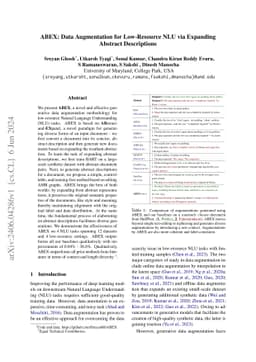 ABEX: Data Augmentation for Low-Resource NLU via Expanding Abstract
  Descriptions