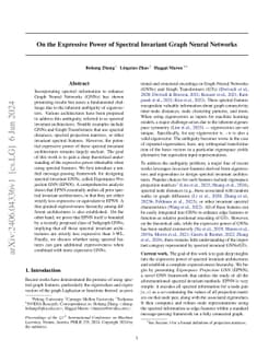 On the Expressive Power of Spectral Invariant Graph Neural Networks