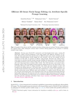 Efficient 3D-Aware Facial Image Editing via Attribute-Specific Prompt
  Learning