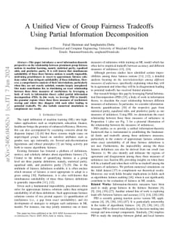 A Unified View of Group Fairness Tradeoffs Using Partial Information
  Decomposition