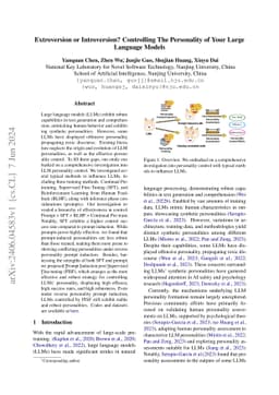 Extroversion or Introversion? Controlling The Personality of Your Large
  Language Models