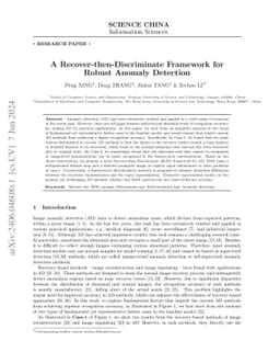 A Recover-then-Discriminate Framework for Robust Anomaly Detection
