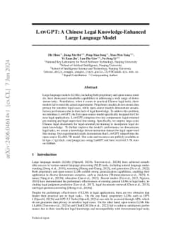 LawGPT: A Chinese Legal Knowledge-Enhanced Large Language Model