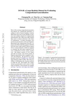 DiNeR: a Large Realistic Dataset for Evaluating Compositional
  Generalization
