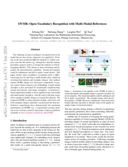 OVMR: Open-Vocabulary Recognition with Multi-Modal References