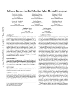 Software Engineering for Collective Cyber-Physical Ecosystems