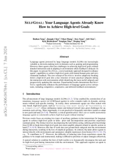 SelfGoal: Your Language Agents Already Know How to Achieve High-level
  Goals