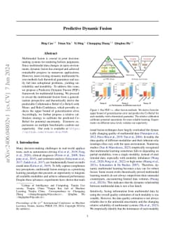 Predictive Dynamic Fusion