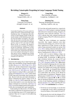 Revisiting Catastrophic Forgetting in Large Language Model Tuning