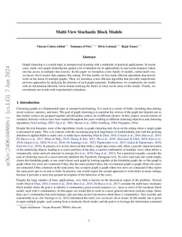 Multi-View Stochastic Block Models