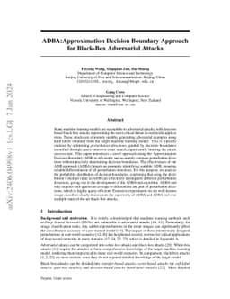 ADBA:Approximation Decision Boundary Approach for Black-Box Adversarial
  Attacks